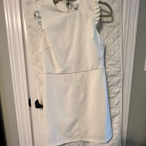 She + Sky White Mini Sheath Dress